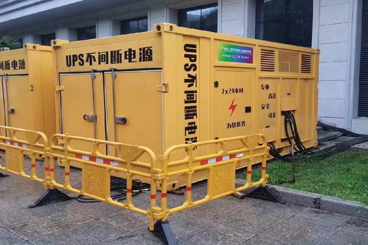 鱼台发电机租赁施工现场