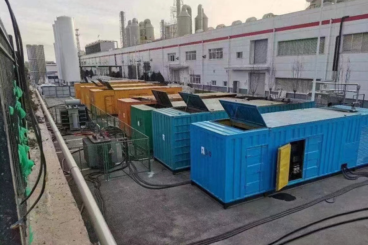 鱼台发电机租赁施工现场
